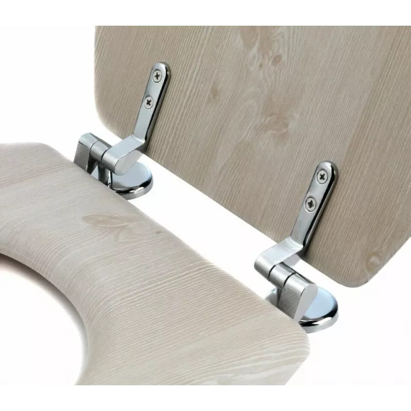 Beldray LA033710WOAKPFEU7 medinis MDF tualeto dangtis, White Oak, Soft Close