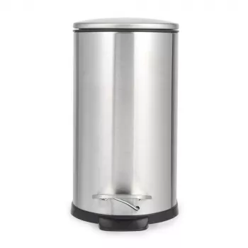 Beldray LA036683SSPEU7 Slimline D formos pedalinis šiukšlių kibiras, 5 litrai, sidabrinis