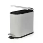 Beldray LA036690GRYPEU7 Slimline D-Shaped Pedal Bin 5 Litre, Grey