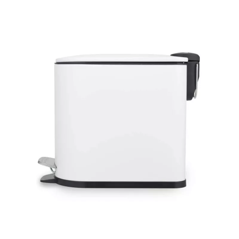 Beldray LA036690WHTPEU7 Slimline D formos pedalinis šiukšlių kibiras, 5 litrų, baltas