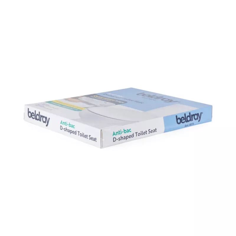 Beldray LA072771PEU7 Anti-bac D formos tualeto sėdynė, balta