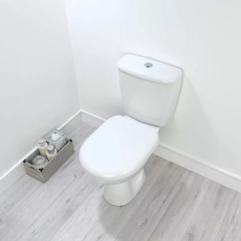 Beldray LA072771PEU7 Anti-bac D formos tualeto sėdynė, balta