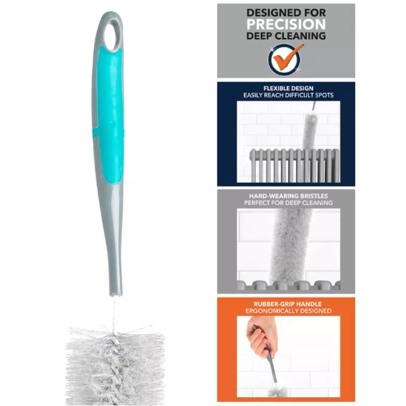 Beldray LA077653FEU7 Deep Clean Radiator Brush - pilka/juoda, 75 cm