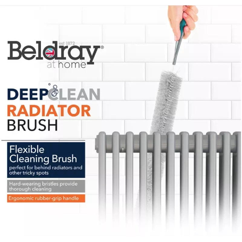 Beldray LA077653FEU7 Deep Clean Radiator Brush - pilka/juoda, 75 cm