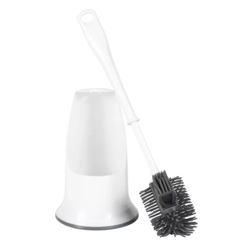 Beldray LA084538PUFFEU7X Antibac Silicone Toilet Brush with Holder, Violetinė