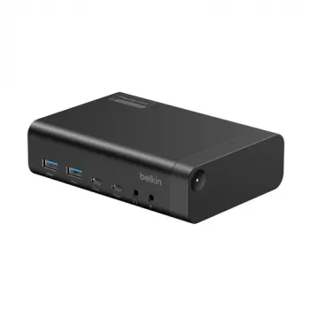 Belkin CONNECT 14-in-1 140W dviejų ekranų prijungimo stotelė, juoda