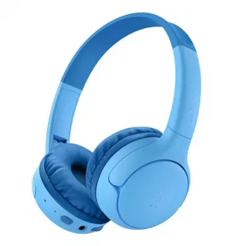 Belkin Soundform Mini 2 belaidės ausinės ant ausų vaikams – mėlynos