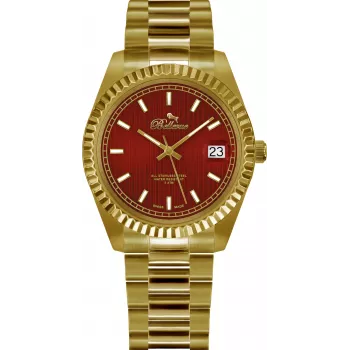 BELLEVUE H18 Moteriškas laikrodis su kvarciniu mechanizmu, 30 mm sidabrinis ciferblatas, juodas odinis dirželis