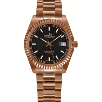 BELLEVUE H25 Women's Analog Quartz Watch 38mm Stainless Steel Mesh Silver