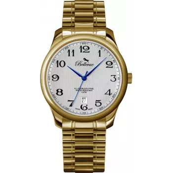 BELLEVUE Woman F11 35mm Swiss Quartz Laikrodis Nerūdijantis Plienas Oda Juoda