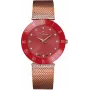 BELLEVUE Woman F117 33mm laikrodis su kvarciniu analoginiu mechanizmu, sidabriniu ciferblatu ir juodu odiniu dirželiu