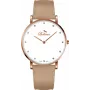 BELLEVUE moteriškas laikrodis B54 (40 mm) nerūdijančio plieno tinklelio apyrankė sidabrinė