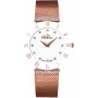 BELLEVUE moteriškas laikrodis F119 (33 mm) sidabrinis nerūdijančio plieno tinklelis