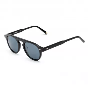 BELSTAFF LARSSON-NEGRO Unisex akiniai 49/21/145 mm Juodas rėmas Pilki lęšiai UV400