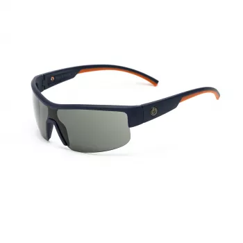 BELSTAFF MAN BLOODHOUNDAZU Aviatoriniai akiniai nuo saulės, metalinis rėmelis, ginklų metalo spalvos, mėlyni lęšiai 65/12/125 mm