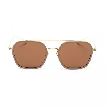 Belstaff Merrick II vyriški akiniai nuo saulės smėlio spalvos su rudu gradientu 57 mm