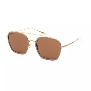 Belstaff Merrick II vyriški akiniai nuo saulės smėlio spalvos su rudu gradientu 57 mm