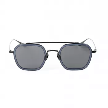 BELSTAFF MERRICK-S137 Unisex akiniai – juodas acetatinis rėmelis, pilki UV400 lęšiai 47/23/143 mm