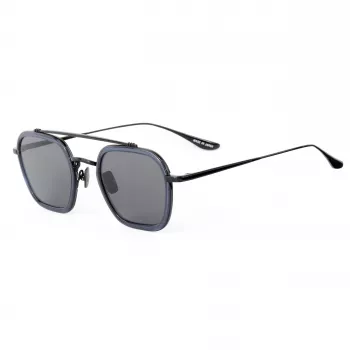 BELSTAFF MERRICK-S137 Unisex akiniai – juodas acetatinis rėmelis, pilki UV400 lęšiai 47/23/143 mm