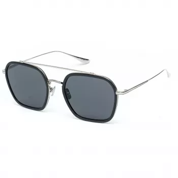 Belstaff Merrikiigris vyriški akiniai nuo saulės – pilkas acetatinis rėmelis su pilkais polikarbonatiniais lęšiais – 52/17/140 mm