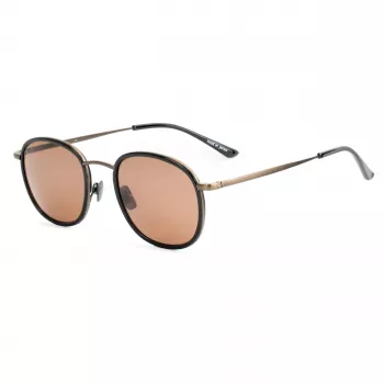 BELSTAFF Orwell-S071 vyriški akiniai nuo saulės – juodas acetatinis rėmas, pilki UV400 lęšiai, 50/22/150 mm
