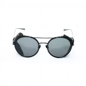BELSTAFF PINNERNEGROCO Unisex Akiniai - Juodas rėmelis, Pilki lęšiai, 53/19/145 mm