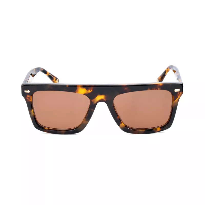 Belstaff Randford S153 Unisex Akiniai - Juodas Acetato Rėmelis, Pilki Polikarbonato Lęšiai, 52 mm