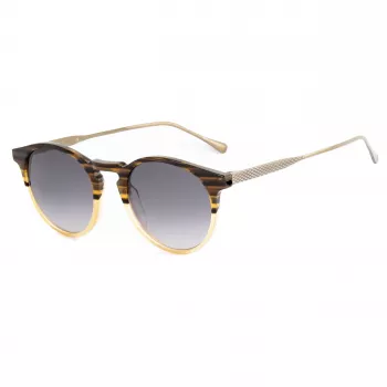 BELSTAFF Unisex Brooklands032 Akiniai Nuo Saulės - Juodas Rėmas Pilki Lęšiai 48/23/148 mm