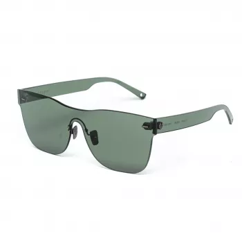 BELSTAFF Moteriški FLASH-VERDE Oversized Shield Akiniai nuo Saulės – Žalias Acetato Rėmelis, Pilki Veidrodiniai Lęšiai, UV400