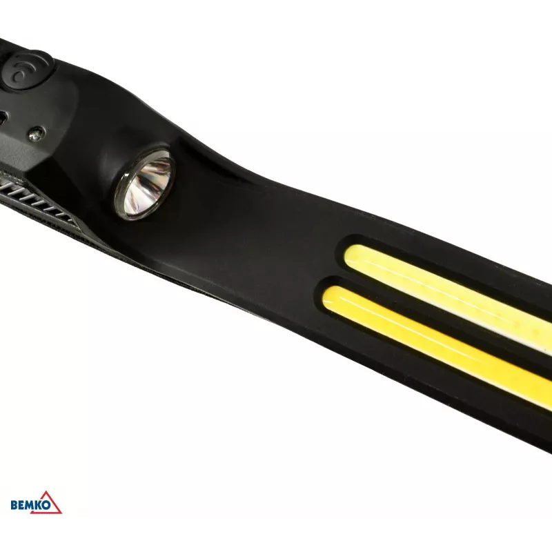 BEMKO C49-LTC01 Įkraunamas LED žibintuvėlis ant galvos, 1200mAh, 100 liumenų, IPX4, 80m spindulys