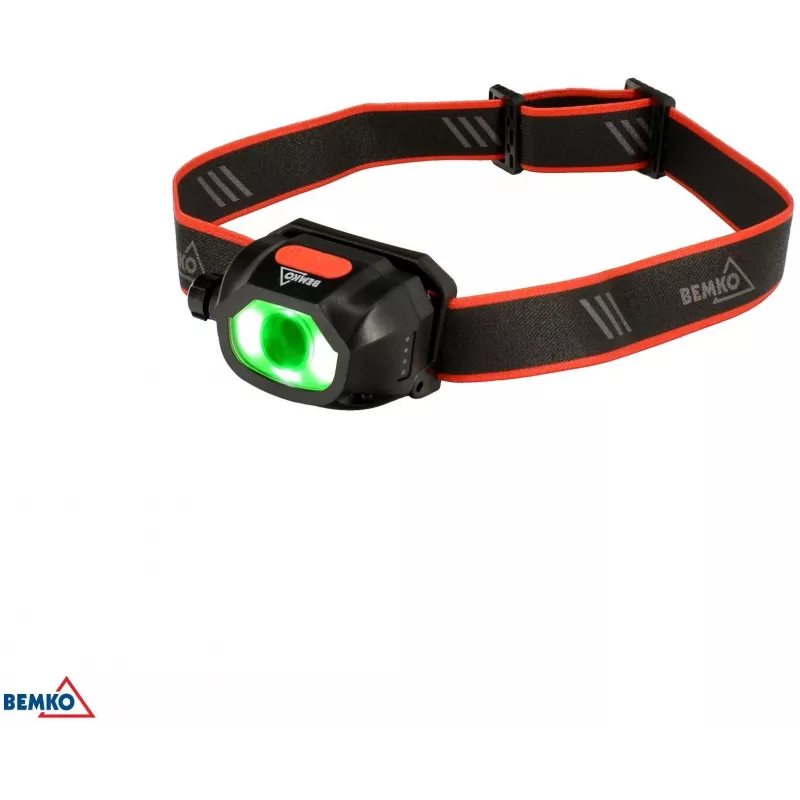 BEMKO C49-LTC02 Daugiafunkcis įkraunamas LED žibintuvėlis ant galvos, 200 lm, 6500K, 1200 mAh, IP44