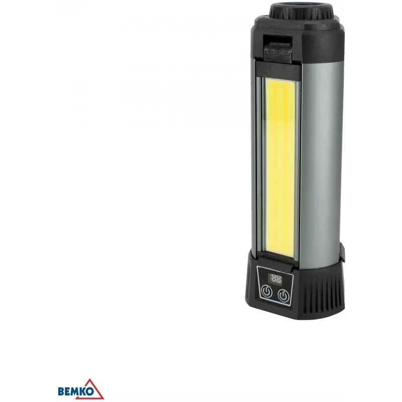 BEMKO daugiafunkcis LED prožektorius 6000mAh IP42, 1000 liumenų, įkraunamas per USB-C