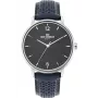 BEN SHERMAN Vyriškas laikrodis WB038U 43mm juodas ciferblatas juodas dirbtinės odos dirželis