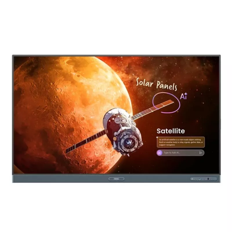 BenQ Board Pro RP8605 86 inch 4K UHD interaktyvus plokščiaekranis su Android, 40 taškų lietimu, 450 cd/m², Wi-Fi 6, 8GB RAM, 64GB atmintimi