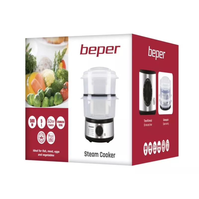 Beper BC.261 duonos kepimo mašina 550W 12 programų 900g nerūdijantis plienas