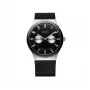 BERING vyriškas laikrodis 32139-202 Classic Collection 39mm kvarcinis nerūdijančio plieno tinklelis juodas ciferblatas