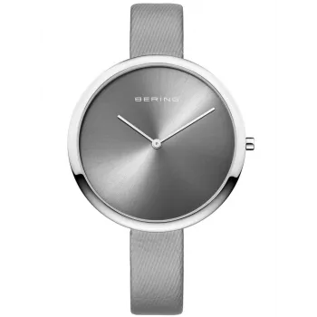 BERING Moteriškas Laikrodis 12240-609 (38 mm) – Rožinio Aukso Nerūdijantis Plienas, Rudas Ciferblatas, Kvarcinis