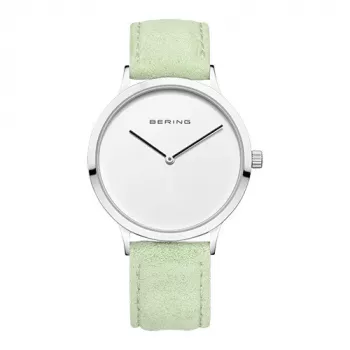BERING Women's Watch 14937-304 (39mm) – Mėlynas saulės spindulių ciferblatas, sidabrinis Milano tinklelio dirželis