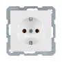 Berker 41436089 Schuko rozetė Polar White Velvet