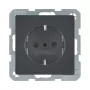 Berker 47236086 SCHUKO lizdas Q.1/Q.3, antracito aksominis