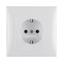 Berker 47429909 Įleidžiamasis kištukinis lizdas su plokštele S.1, Schuko F tipas, 16A 250V, Polar White