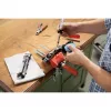 BESSEY S10-ST Mini Vice S 10 varžtinis spaustuvas, raudonas, 100 mm suspaudimo plotis, 50 mm gerklės gylis, su 2 staliniais spaustukais