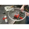 BESSEY S10-ST Mini Vice S 10 varžtinis spaustuvas, raudonas, 100 mm suspaudimo plotis, 50 mm gerklės gylis, su 2 staliniais spaustukais