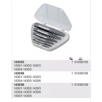 BETA ištraukiklių rinkinys varžtams 8 vnt. 1430/S8