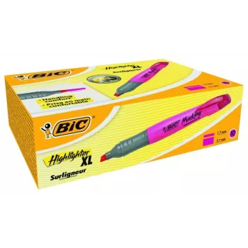 BIC Brite Liner Grip žymeklis, kūginis antgalis, rausvas, 1,7–5,1 mm linijos plotis, 1 vnt.