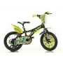 Vaikiškas dviratis BIKE 16 DINO T-REX 16 colių Žalia Juoda Oranžinė