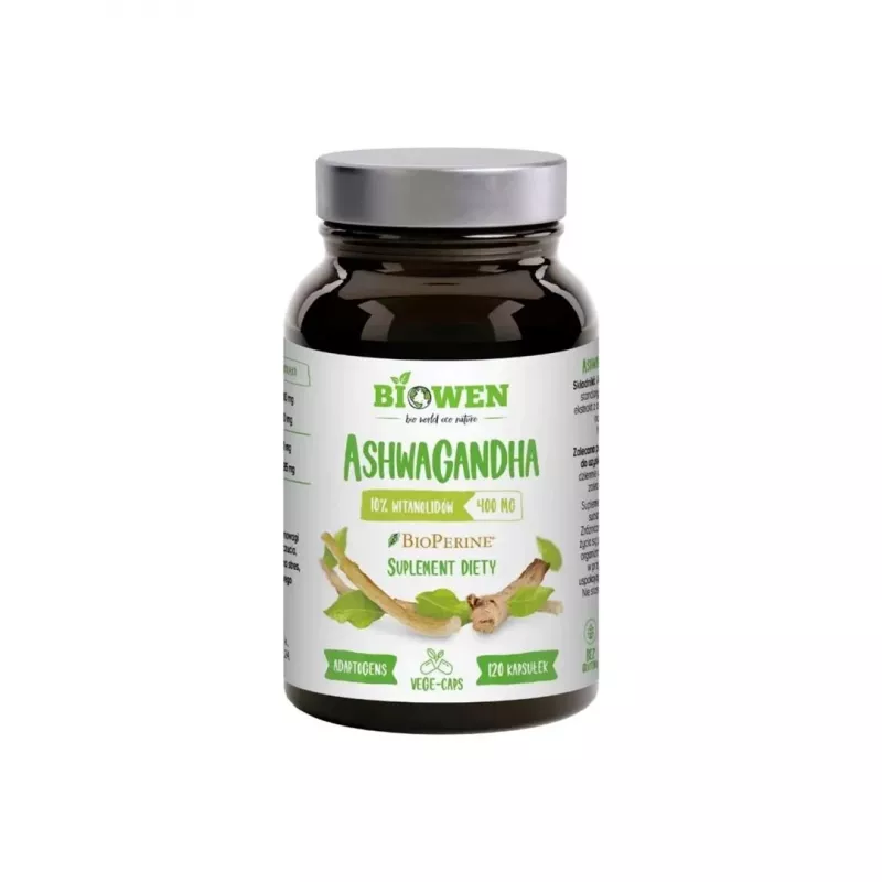 BIOWEN Ashwagandha maisto papildas žmonėms – 120 kapsulių