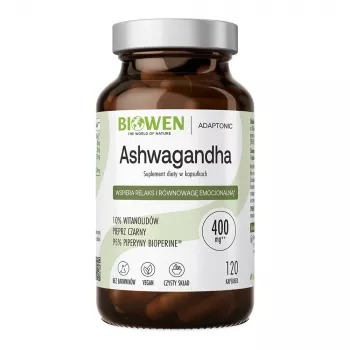 BIOWEN Ashwagandha maisto papildas žmonėms – 120 kapsulių