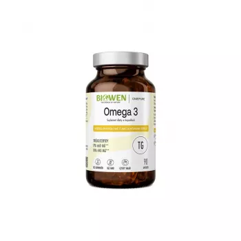 BIOWEN Omega 3 - 660 mg EPA, 440 mg DHA – maisto papildas žmonėms – 90 kapsulių