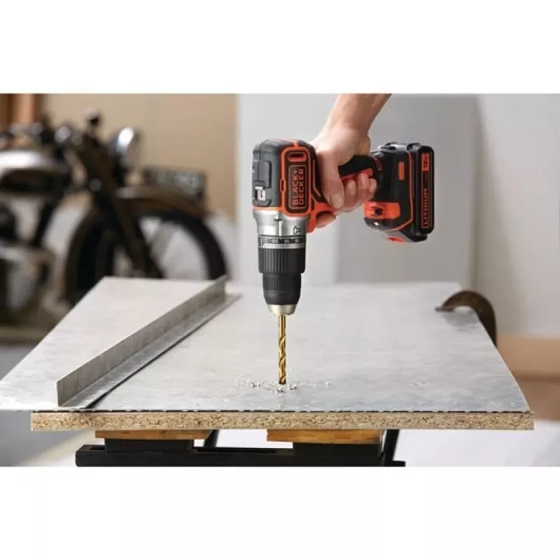 Black & Decker BL188N-XJ 18V bešepetėlis plaktukinis gręžtuvas-atsuktuvas 1650 RPM